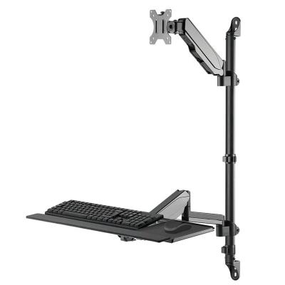 Neomounts  WL90-325BL1 / držák na zeď /pracovní místo / sezení-stání / monitor, klávesnice a myš