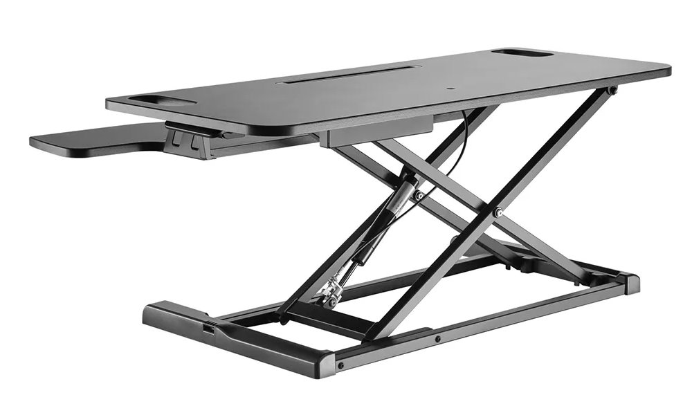 Neomounts  NS-WS300BLACK / Workstation - sit-stand workplace (height adjustment: 11-51 cm) / Black