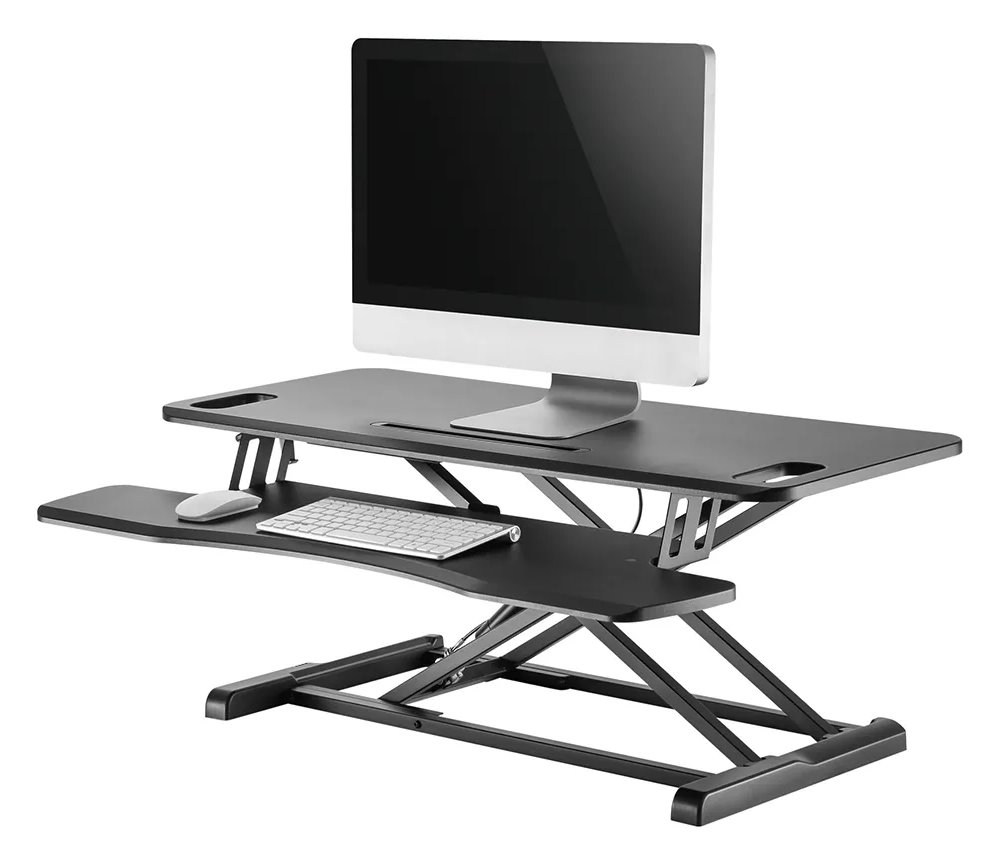 Neomounts  NS-WS300BLACK / Workstation - sit-stand workplace (height adjustment: 11-51 cm) / Black