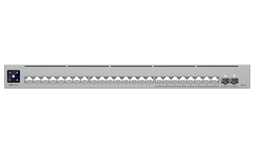 Ubiquiti UniFi Switch Pro Max 24 - 8x 2.5GbE, 16x GbE, 2x SFP+, Etherlighting