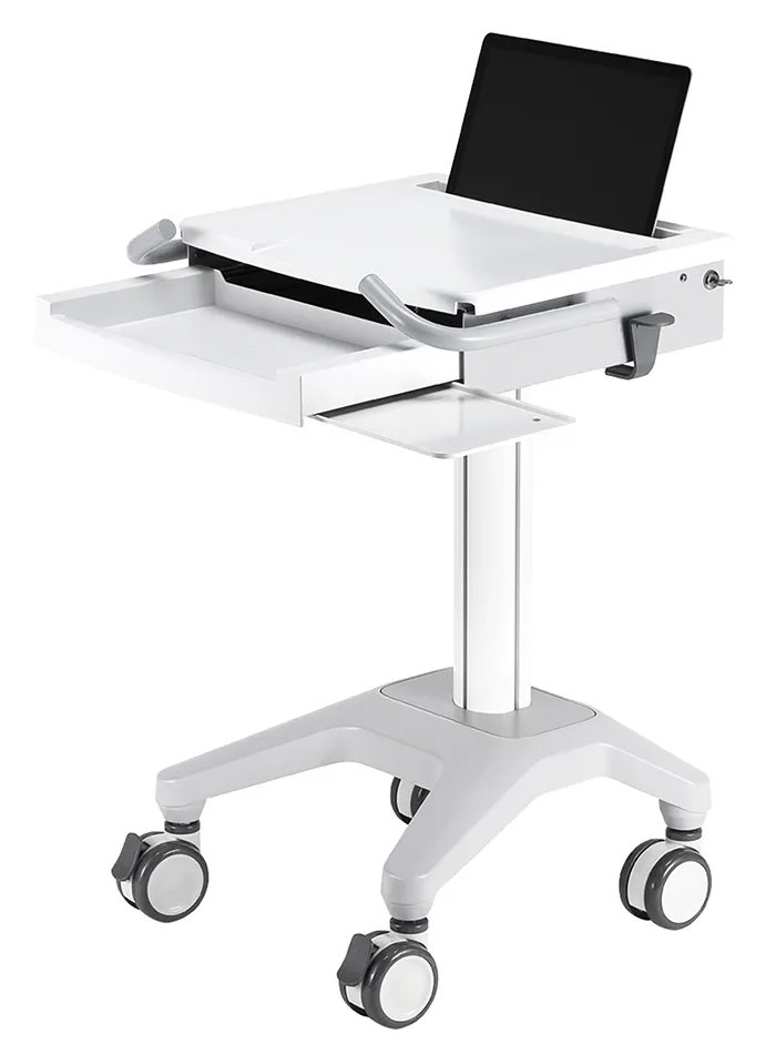 Neomounts  MED-M200 / Mobile Laptop Cart, incl. keyboard & mouse drawer / Creme
