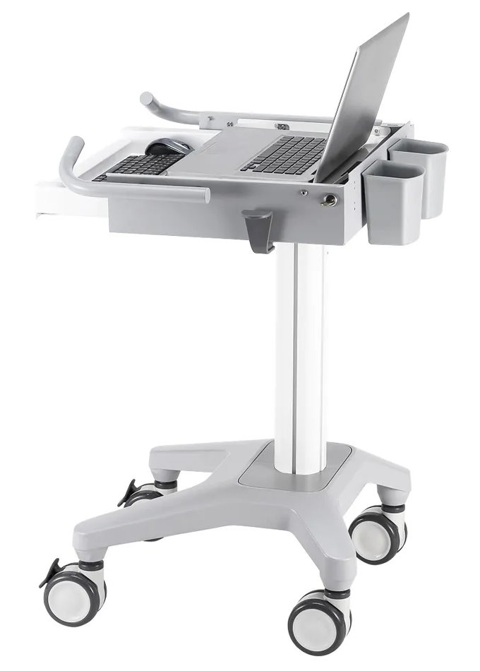 Neomounts  MED-M200 / Mobile Laptop Cart, incl. keyboard & mouse drawer / Creme
