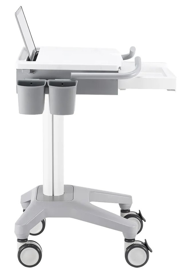 Neomounts  MED-M200 / Mobile Laptop Cart, incl. keyboard & mouse drawer / Creme
