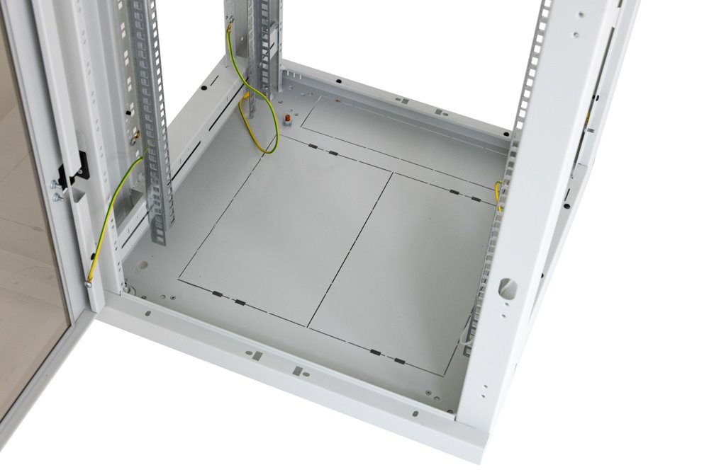 Triton 19' rozvaděč stojanový 47U/600x600, skleněné dveře, šedá