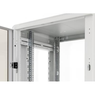 Triton 19' rozvaděč stojanový 32U/600x600 skleněné dveře, šedá