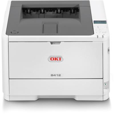OKI B412dn A4, čb, 1200x1200, 33 ppm, USB 2.0,PCL6, duplex, síť
