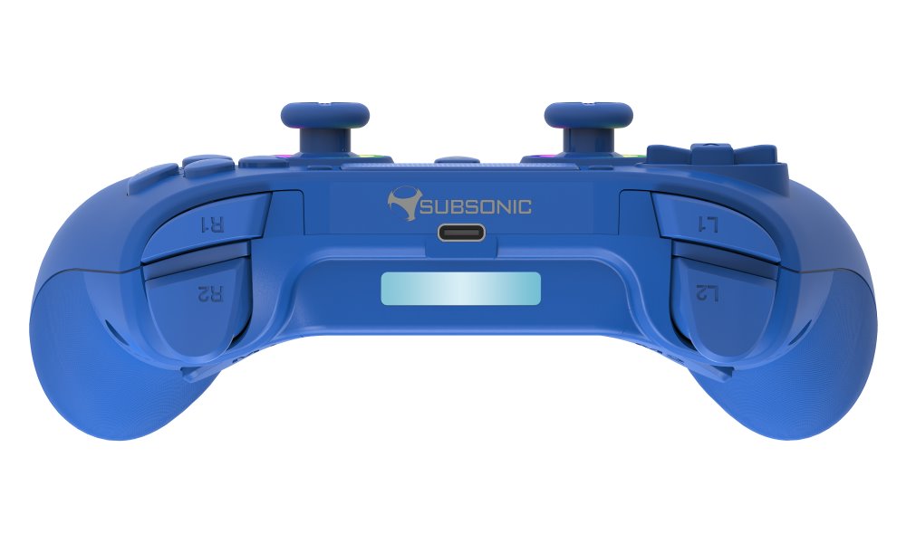 SUBSONIC by SUPERDRIVE herní ovladač WIRELESS LED/ PS4/ PC/ Modrý