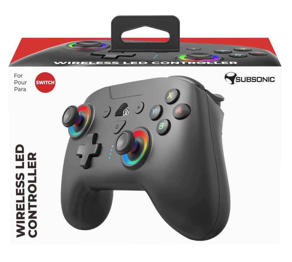 SUBSONIC by SUPERDRIVE herní ovladač WIRELESS LED/ SWITCH/ Černý