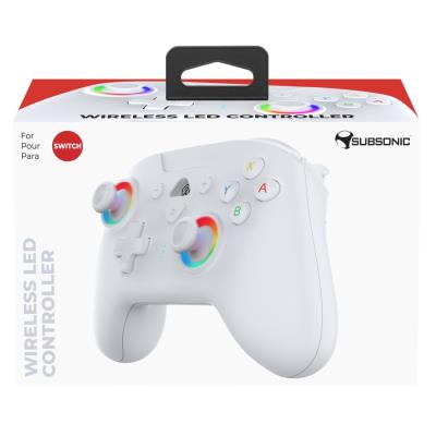 SUBSONIC by SUPERDRIVE herní ovladač WIRELESS LED/ SWITCH/ Bílý