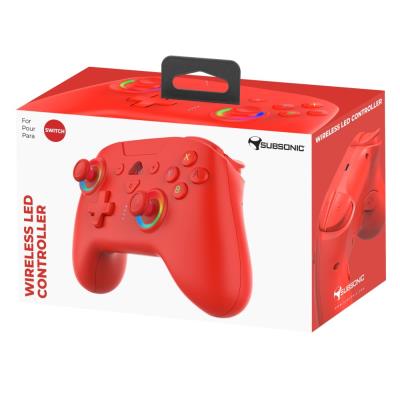 SUBSONIC by SUPERDRIVE herní ovladač WIRELESS LED/ SWITCH/ Červený
