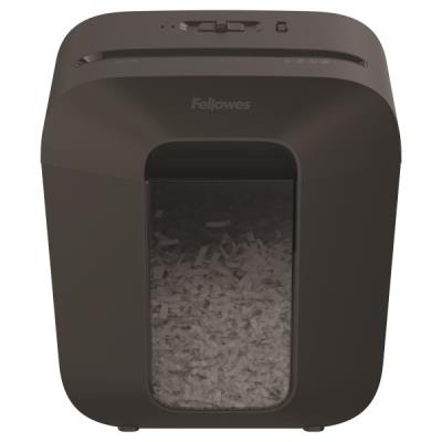 FELLOWES skartovač LX 25/ křížový řez 4x40 mm/ objem koše 11,5 l/ stupeň utajení P-4 (důvěrné)/ černý