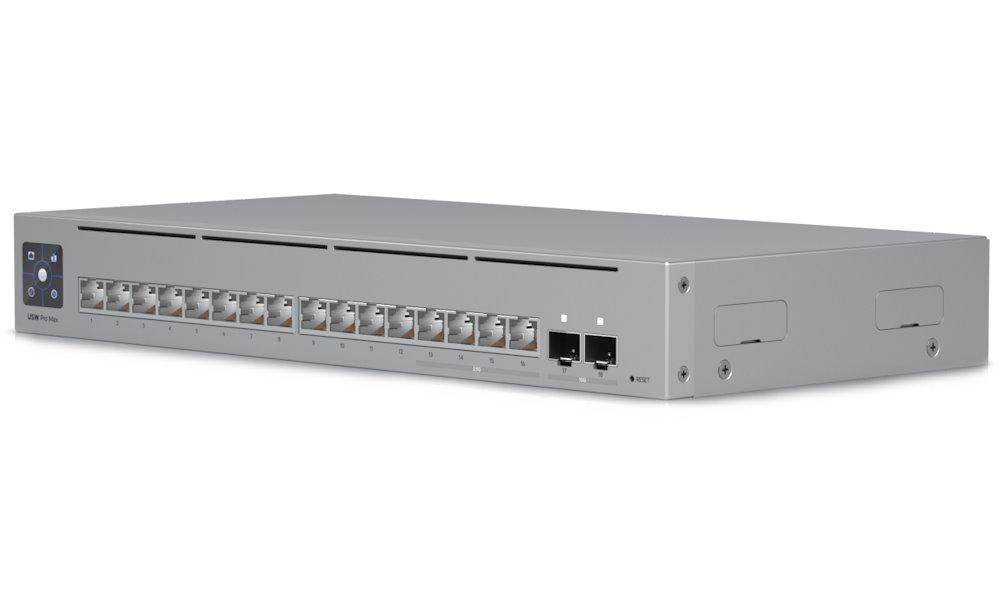 Ubiquiti UniFi Switch Pro Max 16 - 4x 2.5GbE, 12x GbE, 2x SFP+, Etherlighting