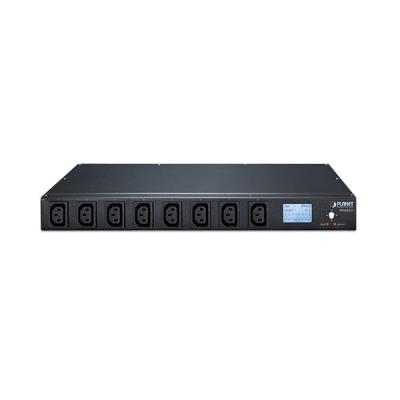 Planet IPM-8221, IP ovládání 8x zásuvek 240V/10A, 1U Rack/desktop, LED+displej, port pro senzor