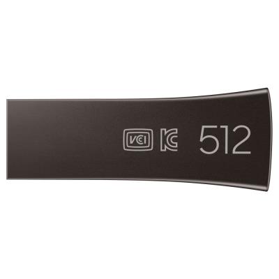 SAMSUNG Bar Plus USB 3.1 512GB / USB 3.2 Gen 1 / USB-A / Kov / Šedá