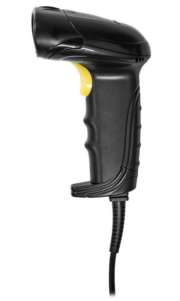 NEDIS čtečka čárových kódů/ CMOS/ kabelová/ 1D lineární/ 2D/QR/ napájení z USB/ USB 2.0/ černá
