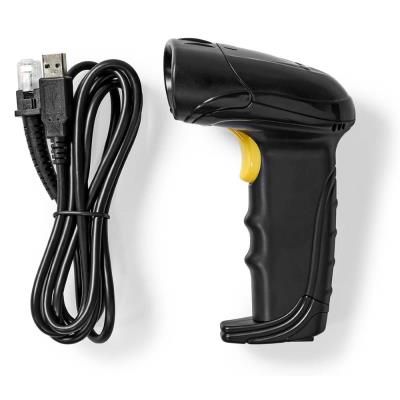 NEDIS čtečka čárových kódů/ CMOS/ kabelová/ 1D lineární/ 2D/QR/ napájení z USB/ USB 2.0/ černá
