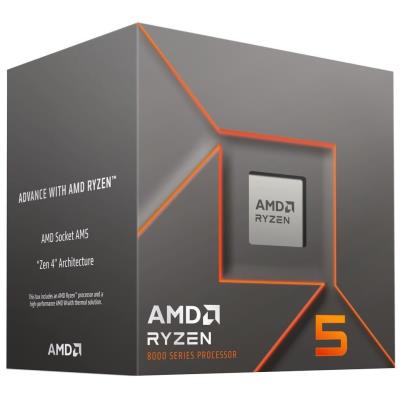 AMD Ryzen 5 8400F / LGA AM5 / max. 4,7GHz / 6C/12T / 22MB / 65W TDP / bez VGA / BOX vč. chladiče Wraith Stealth