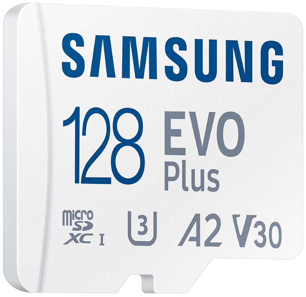 SAMSUNG EVO Plus 2024 MicroSDXC 128GB + SD Adaptér / CL10 UHS-I U3 / A2 / V30