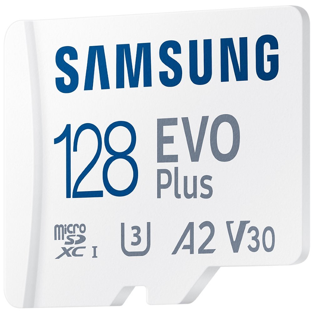 SAMSUNG EVO Plus 2024 MicroSDXC 128GB + SD Adaptér / CL10 UHS-I U3 / A2 / V30