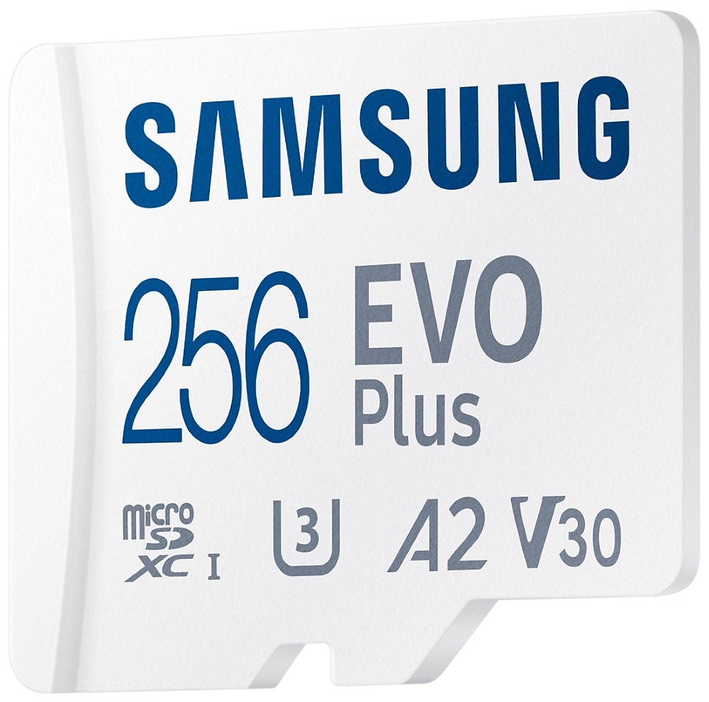 SAMSUNG EVO Plus 2024 MicroSDXC 256GB + SD Adaptér / CL10 UHS-I U3 / A2 / V30