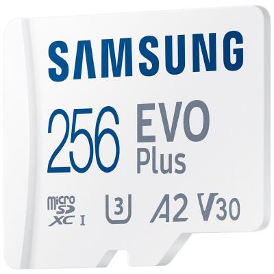 SAMSUNG EVO Plus 2024 MicroSDXC 256GB + SD Adaptér / CL10 UHS-I U3 / A2 / V30