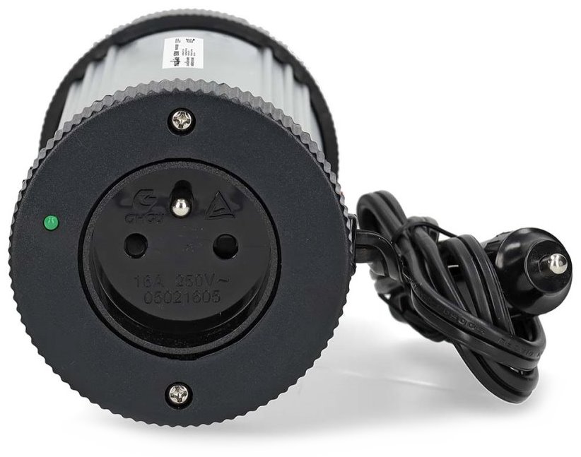 NEDIS měnič napětí/ modifikovaná sinusoida/ 12 V DC/230 V AC 50 Hz/ 150 W (300 W špička)/ USB-A/ 1x zásuvka type E