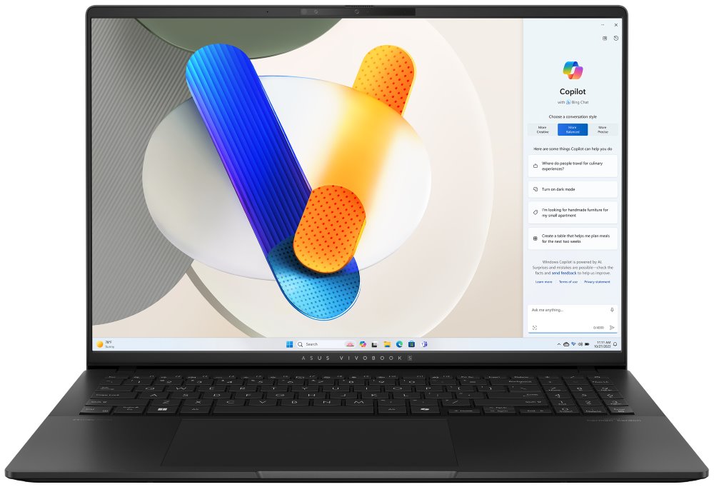 ASUS Vivobook S/ Ultra 9 185H/ 16GB/ 1TB SSD/ Intel® Arc™ Graphics/ 16" 3,2K,OLED/ W11H/ černý