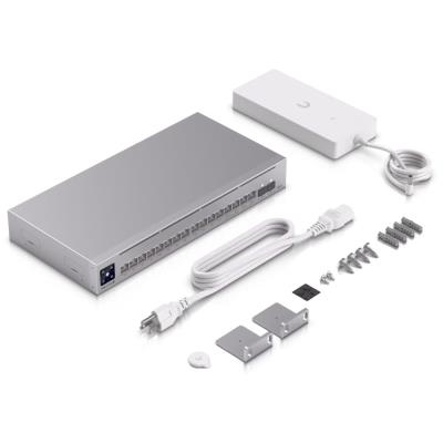 Ubiquiti UniFi Switch Pro Max 16 PoE - 4x 2.5GbE, 12x GbE, 2x SFP+, Etherlighting, PoE+/PoE++ (PoE budget 180W)