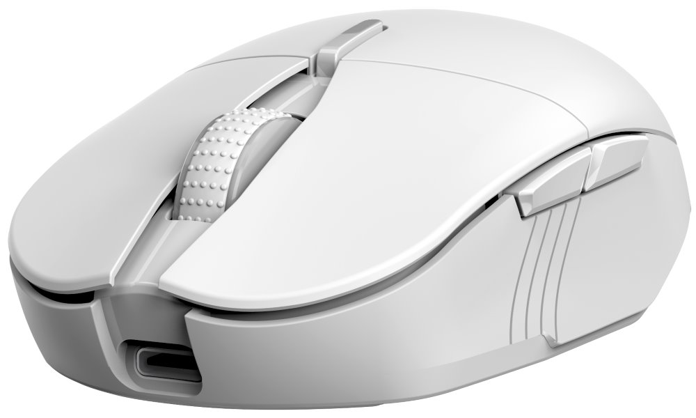 GENIUS GX Gaming Scorpion M8250 AI White/ duální BT+2,4GHz/ 3200 dpi/ bezdrátová/ Copilot/6tlačítková/dobíjecí/RGB/bílá