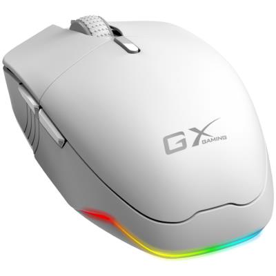 GENIUS GX Gaming Scorpion M8250 AI White/ duální BT+2,4GHz/ 3200 dpi/ bezdrátová/ Copilot/6tlačítková/dobíjecí/RGB/bílá