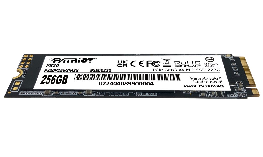 PATRIOT P320 256GB SSD / Interní / M.2 PCIe Gen3 x4 NVMe 1.3 / 2280