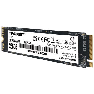 PATRIOT P320 256GB SSD / Interní / M.2 PCIe Gen3 x4 NVMe 1.3 / 2280
