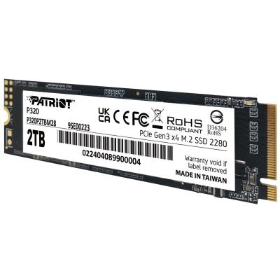 PATRIOT P320 2TB SSD / Interní / M.2 PCIe Gen3 x4 NVMe 1.3 / 2280