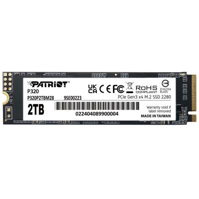 PATRIOT P320 2TB SSD / Interní / M.2 PCIe Gen3 x4 NVMe 1.3 / 2280
