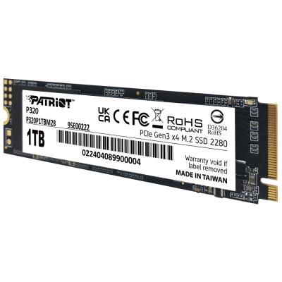 PATRIOT P320 1TB SSD / Interní / M.2 PCIe Gen3 x4 NVMe 1.3 / 2280