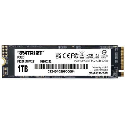 PATRIOT P320 1TB SSD / Interní / M.2 PCIe Gen3 x4 NVMe 1.3 / 2280