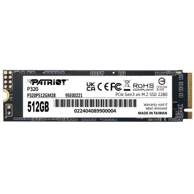 PATRIOT P320 512GB SSD / Interní / M.2 PCIe Gen3 x4 NVMe 1.3 / 2280