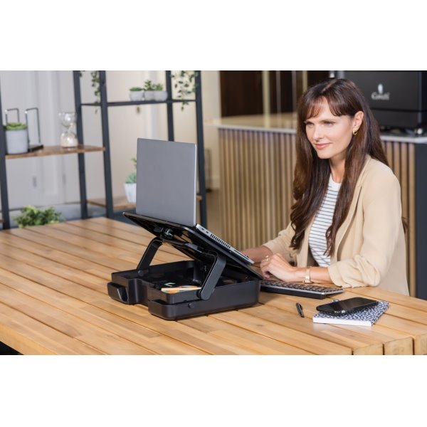 FELLOWES kufřík a podložka pod notebook BREYTA černý