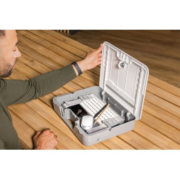 FELLOWES kufřík a podložka pod notebook BREYTA bílý