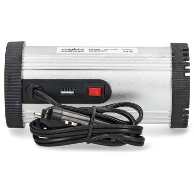 NEDIS měnič napětí/ modifikovaná sinusoida/ 12 V DC/230 V AC 50 Hz/ 150 W (300 W špička)/ USB-A/ 1x zásuvka type E