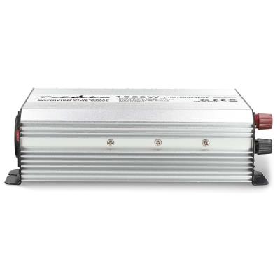 NEDIS měnič napětí/ modifikovaná sinusoida/ 24 V DC/230 V AC 50 Hz/ 1000 W (2000 W špička)/ USB-A/ 2x zásuvka type E