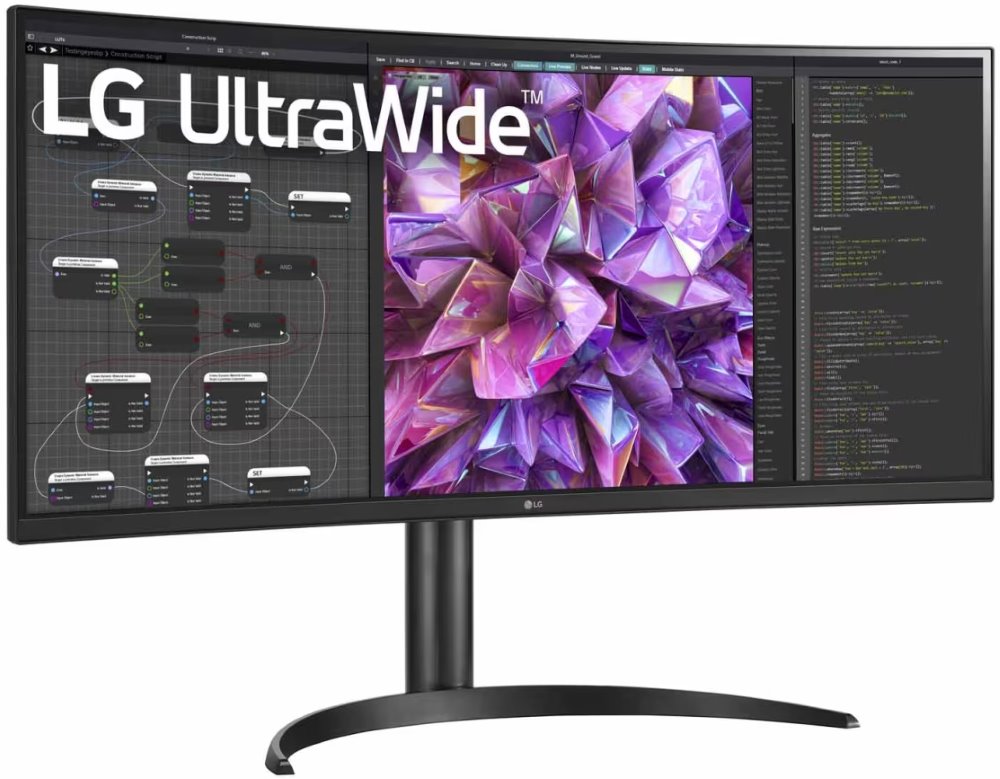 LG IPS monitor 34WQ75C QHD / prohnutý / 34" / 3440x1440 / 300cd/m2 / 5ms GtG /HDMI / DP / USB-C / repro