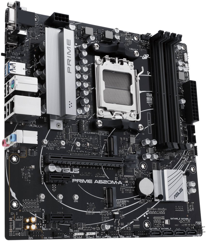 ASUS PRIME A620M-A-CSM / A620 / AM5 / 4x DDR5 / M.2 / HDMI / DP / D-Sub / mATX
