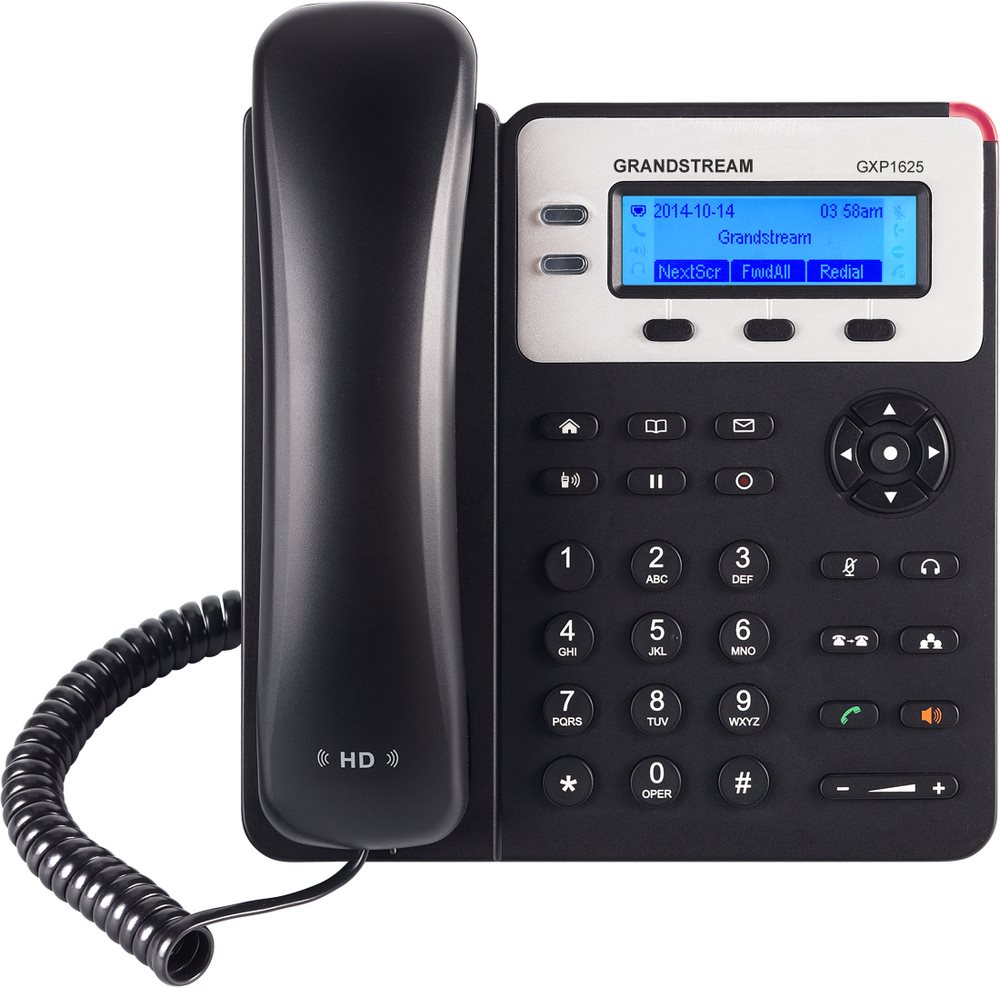 Grandstream GXP-1625/ VoIP telefon/ LCD display/ 2x SIP/ 2x LAN/ SRTP/ TLS/ 3 prog. tlačítka/