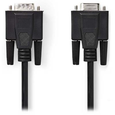 NEDIS prodlužovací kabel VGA (D-SUB)/ zástrčka VGA - zásuvka VGA/ černý/ bulk/ 5m