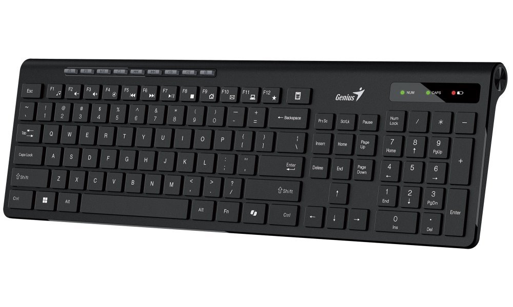 GENIUS Slimstar 7230/ bezdrátová 2,4GHz/ Copilot/ mini receiver/ USB/ černá/ CZ+SK layout