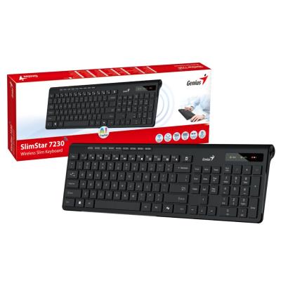 GENIUS Slimstar 7230/ bezdrátová 2,4GHz/ Copilot/ mini receiver/ USB/ černá/ CZ+SK layout