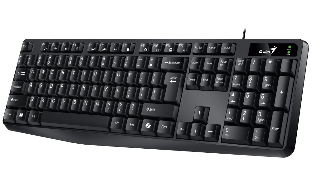 GENIUS KB-117/ Drátová/ Copilot/ USB/ černá/ CZ+SK layout