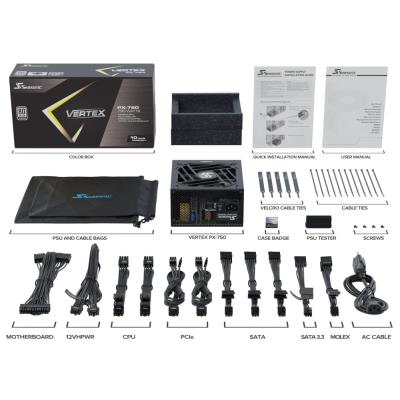 SEASONIC zdroj VERTEX PX-750 Platinum / 750W / ATX3.0 / 135mm fan / 80PLUS Platinum