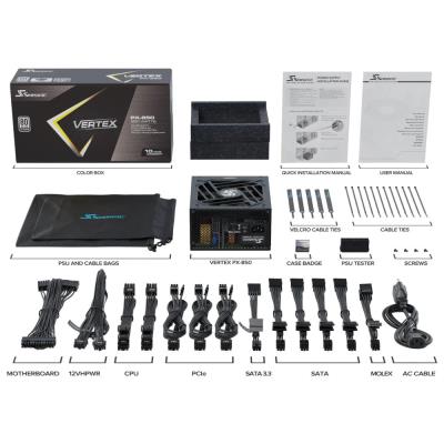 SEASONIC zdroj VERTEX PX-850 Platinum / 850W / ATX3.0 / 135mm fan / 80PLUS Platinum